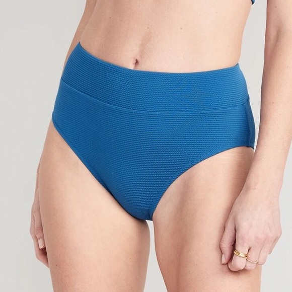 NWT Bikini Swim Bottoms Old Navy Women's High-Waisted Ribbed Classic, Size 3X - Picture 1 of 7